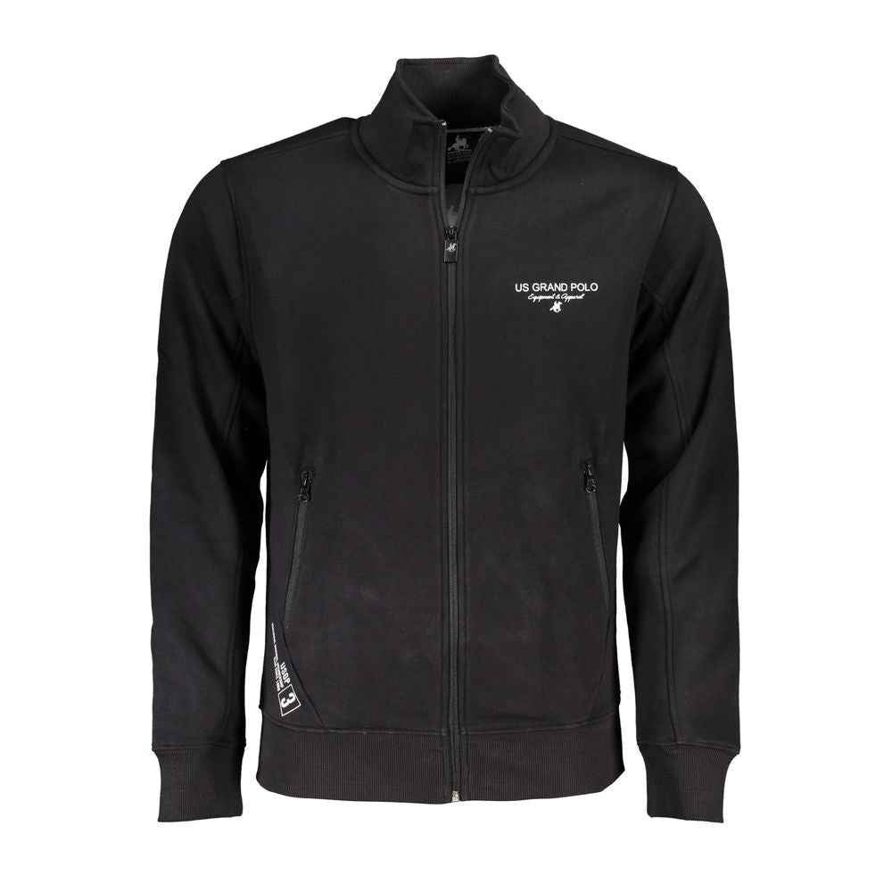 Black Cotton Men's Sweatshirt
