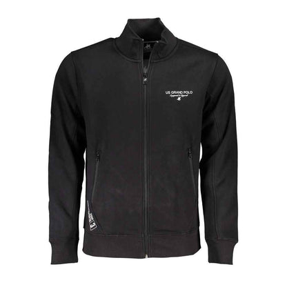 Black Cotton Men's Sweatshirt