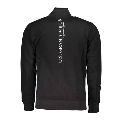 Black Cotton Men's Sweatshirt