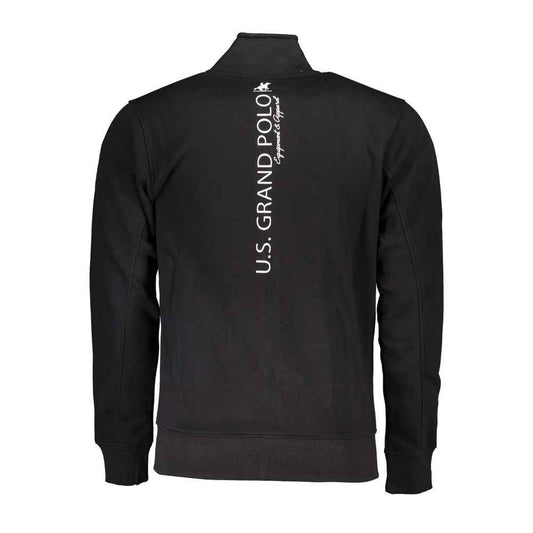Black Cotton Men's Sweatshirt