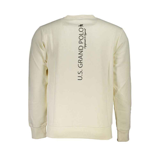 White Cotton Men's Sweatshirt