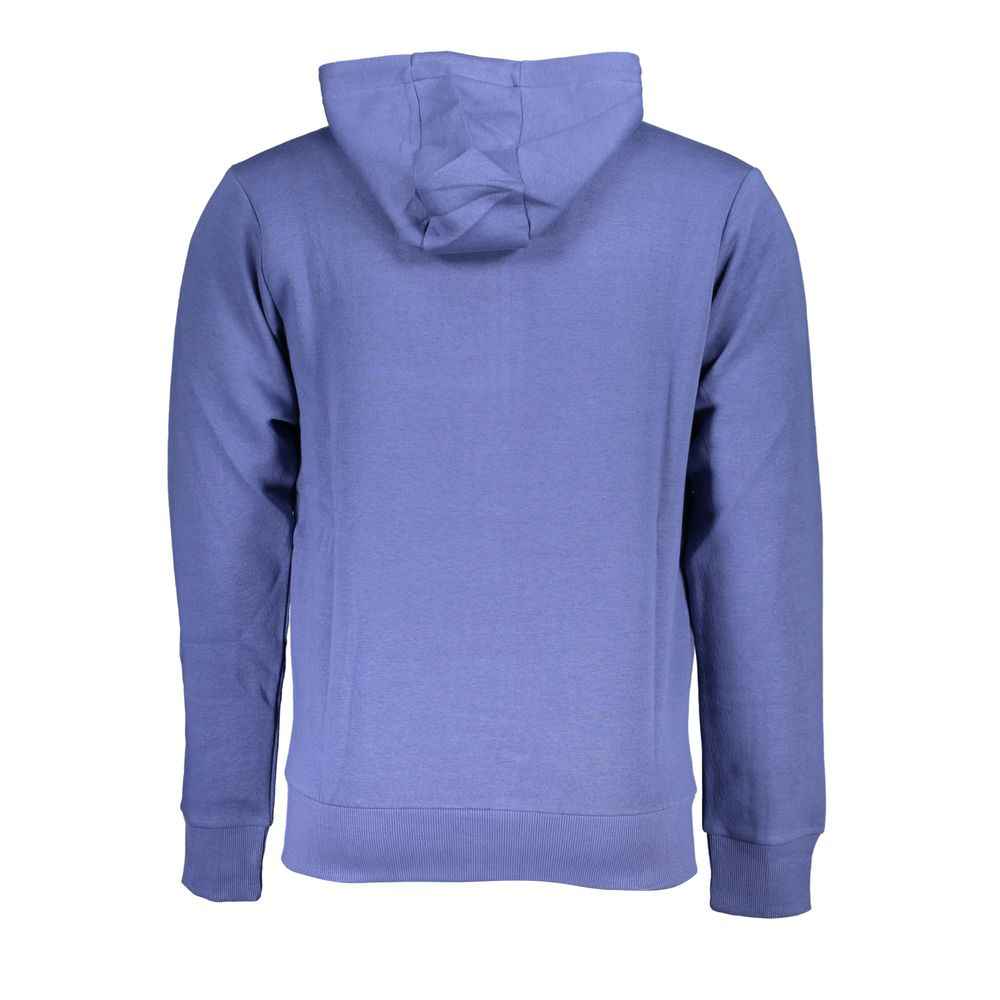 Blue Cotton Men's Hoodie