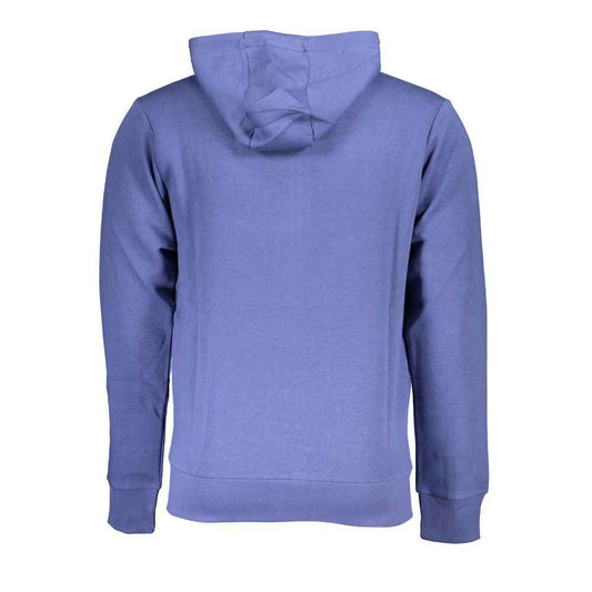 Blue Cotton Men's Hoodie