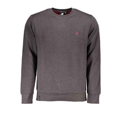 Gray Cotton Men Sweatshirt