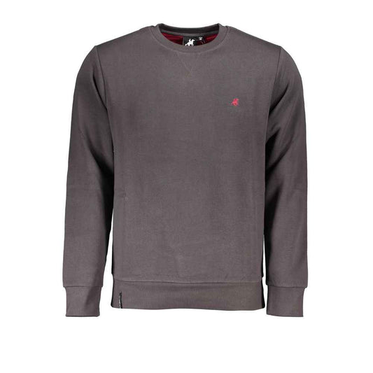 Gray Cotton Men Sweatshirt