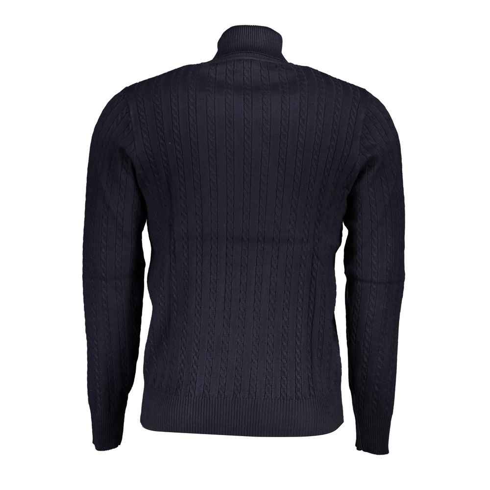 Blue Viscose Men's Sweater