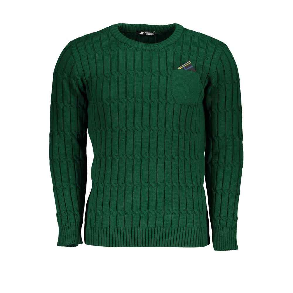 Verde Acrylic Men Sweater