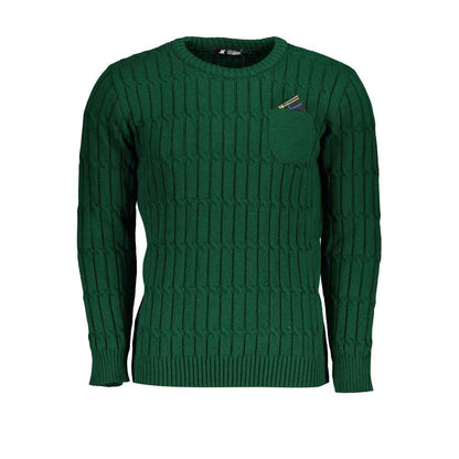 Verde Acrylic Men Sweater