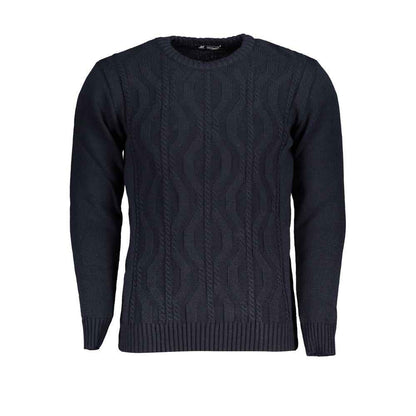 Blue Acrylic Men's Sweater
