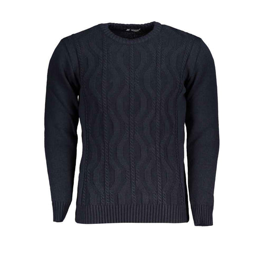 Blue Acrylic Men's Sweater