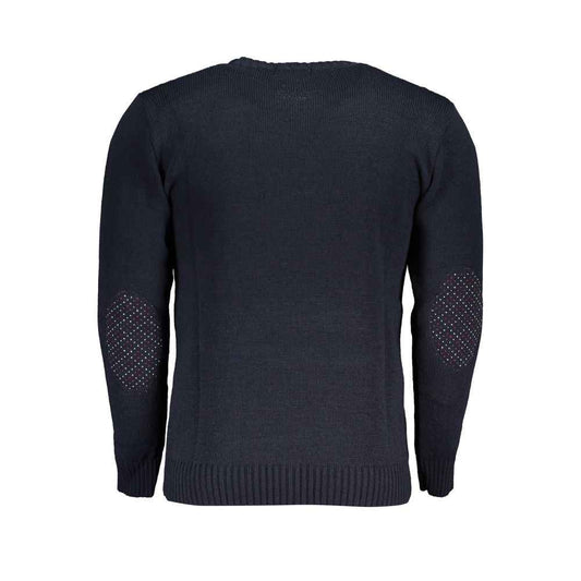 Blue Acrylic Men's Sweater