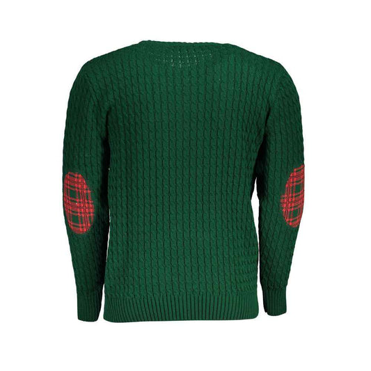 Verde Acrylic Men Sweater