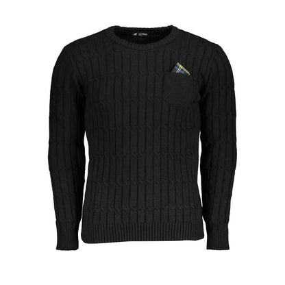 Black Acrylic Men Sweater