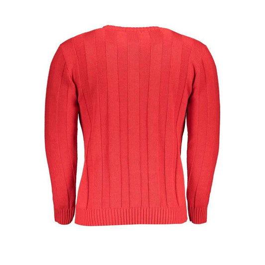 Red Acrylic Men's Sweater