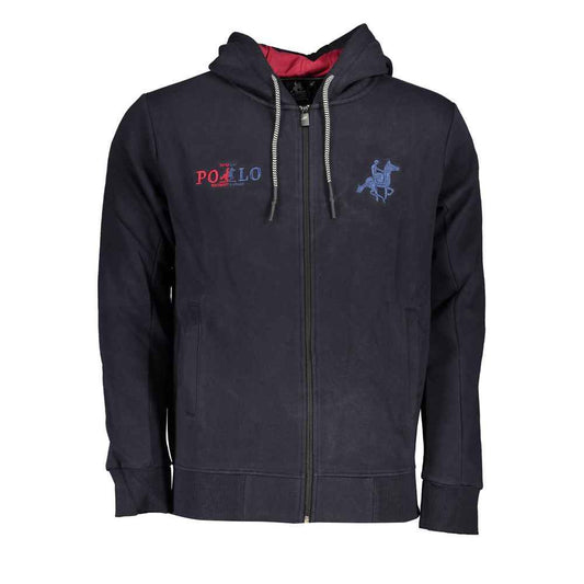 Blue Cotton Men's Hoodie