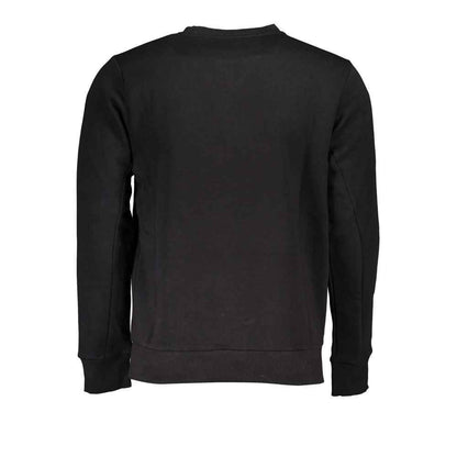 Black Cotton Men's Sweatshirt