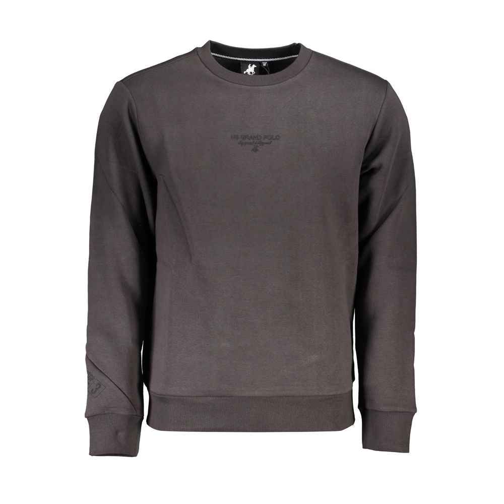 Gray Cotton Men Sweatshirt
