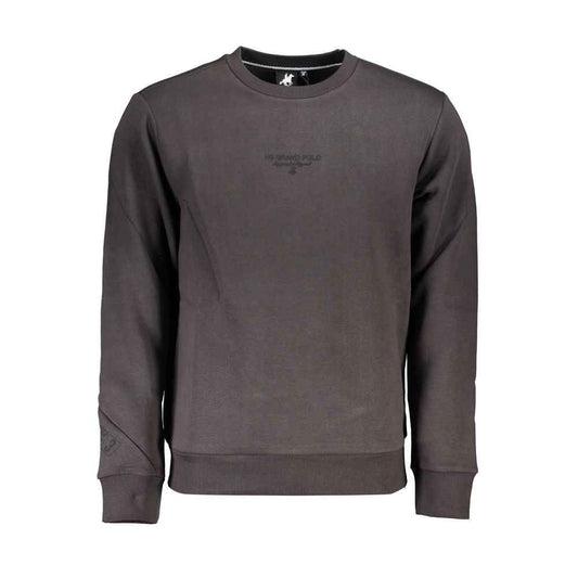 Gray Cotton Men Sweatshirt