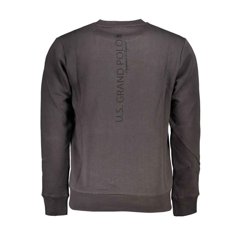 Gray Cotton Men Sweatshirt