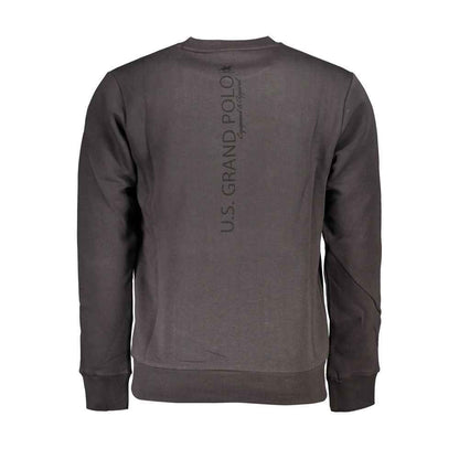 Gray Cotton Men Sweatshirt