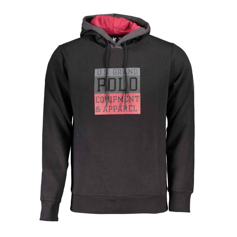 Black Cotton Men's Sweatshirt