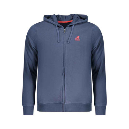 Blue Cotton Men Sweatshirt