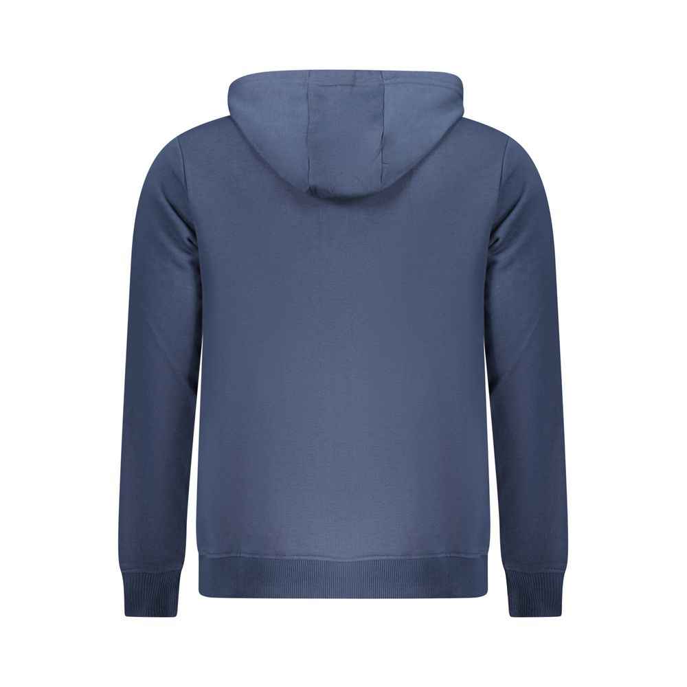 Blue Cotton Men Sweatshirt