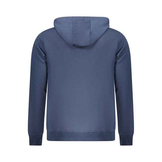 Blue Cotton Men Sweatshirt