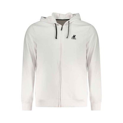 White Cotton Men's Hoodie