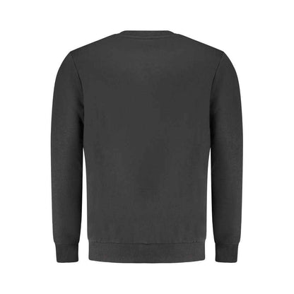 Black Cotton Men's Sweatshirt