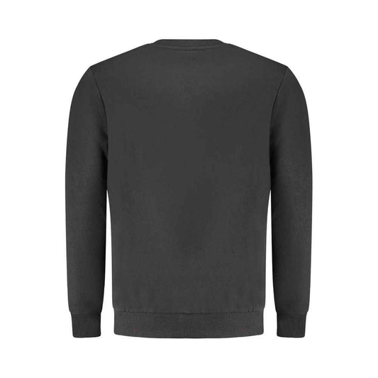 Black Cotton Men's Sweatshirt