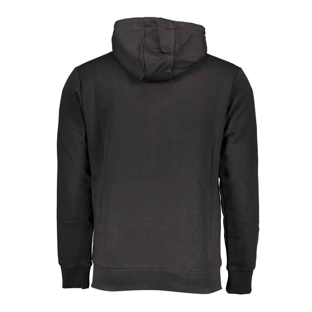 Black Cotton Men's Hoodie