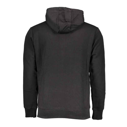 Black Cotton Men's Hoodie