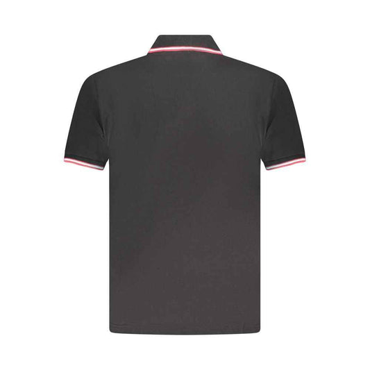 Black Cotton Mens Polo Shirt