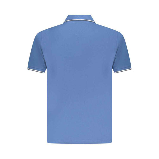 Blue Cotton Men's Polo Shirt