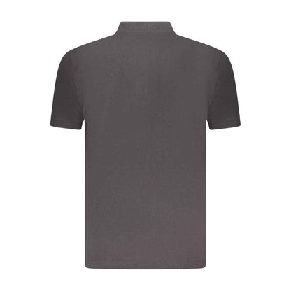 Black Cotton Men Polo Shirt