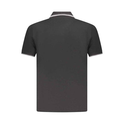 Black Cotton Men's Polo Shirt