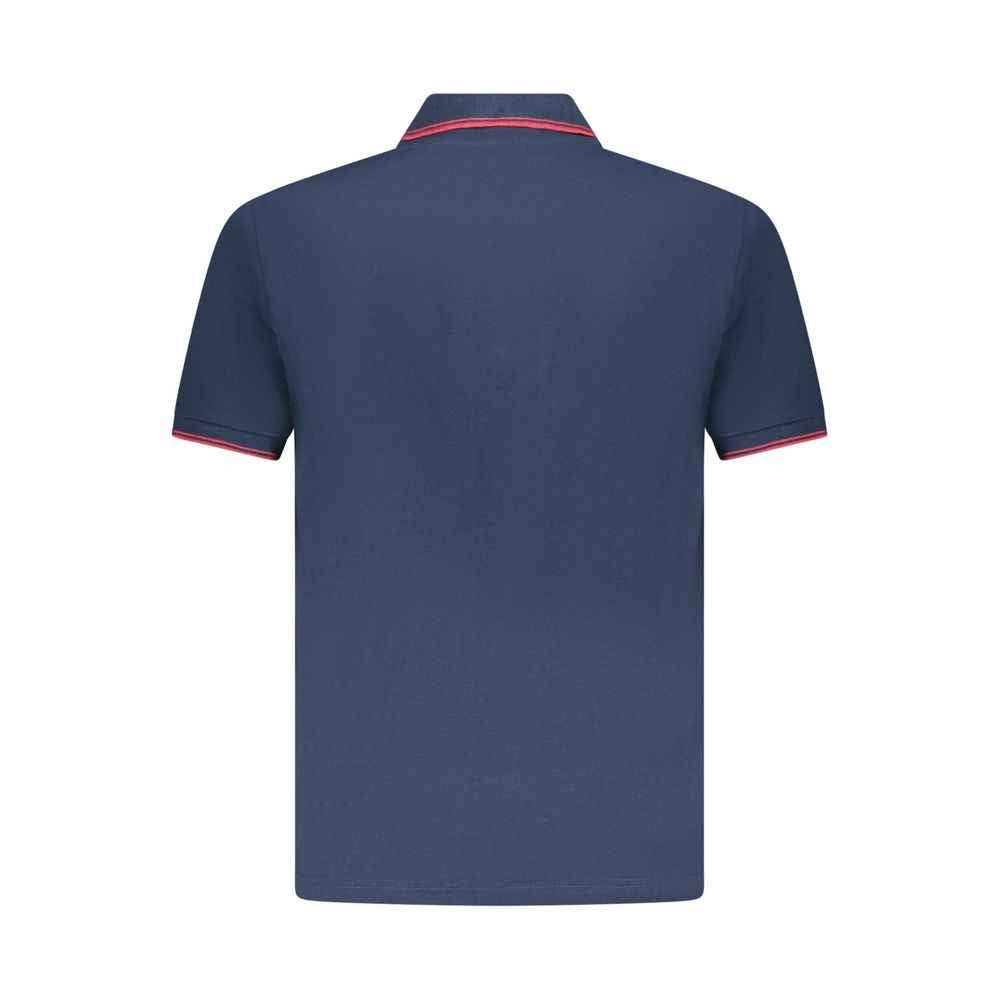 Blue Cotton Mens Polo Shirt