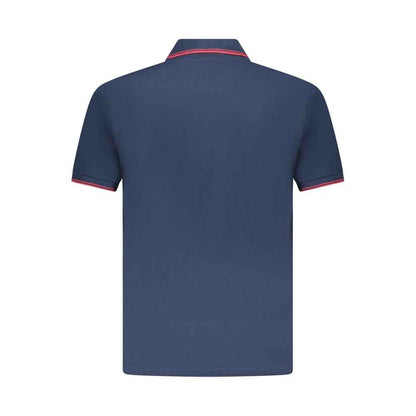 Blue Cotton Mens Polo Shirt