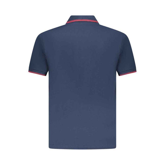 Blue Cotton Mens Polo Shirt