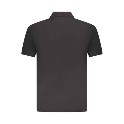 Black Cotton Mens Polo Shirt