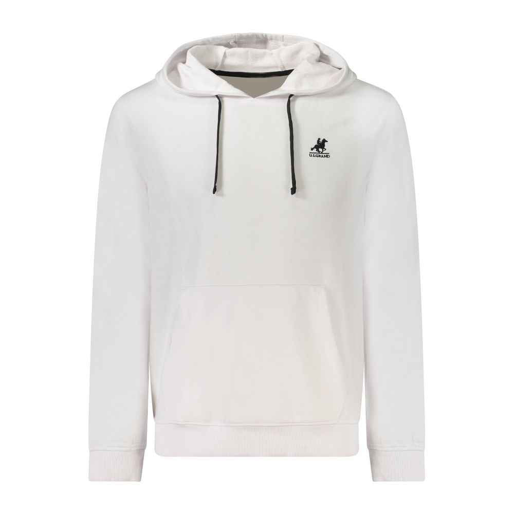 White Cotton Men Sweatshirt