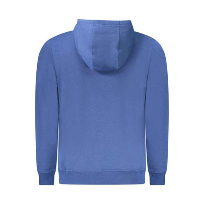 Blue Cotton Men's Hoodie