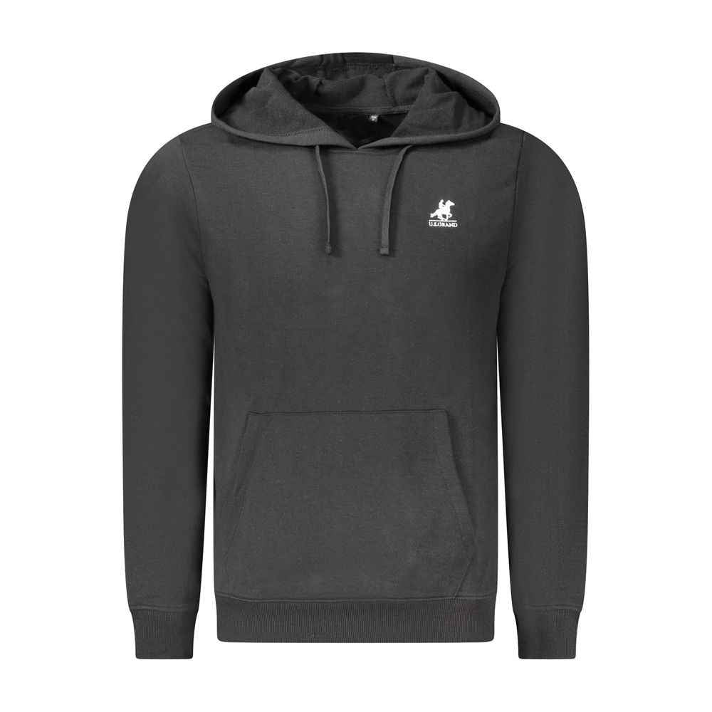 Black Cotton Men's Sweatshirt