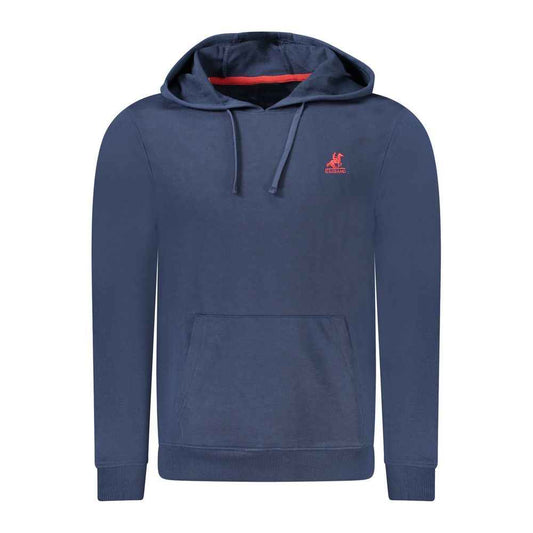 Blue Cotton Men's Hoodie