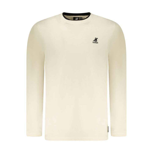 Beige Cotton Men T-Shirt