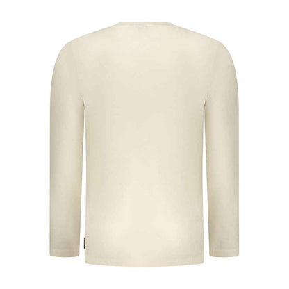 Beige Cotton Men T-Shirt