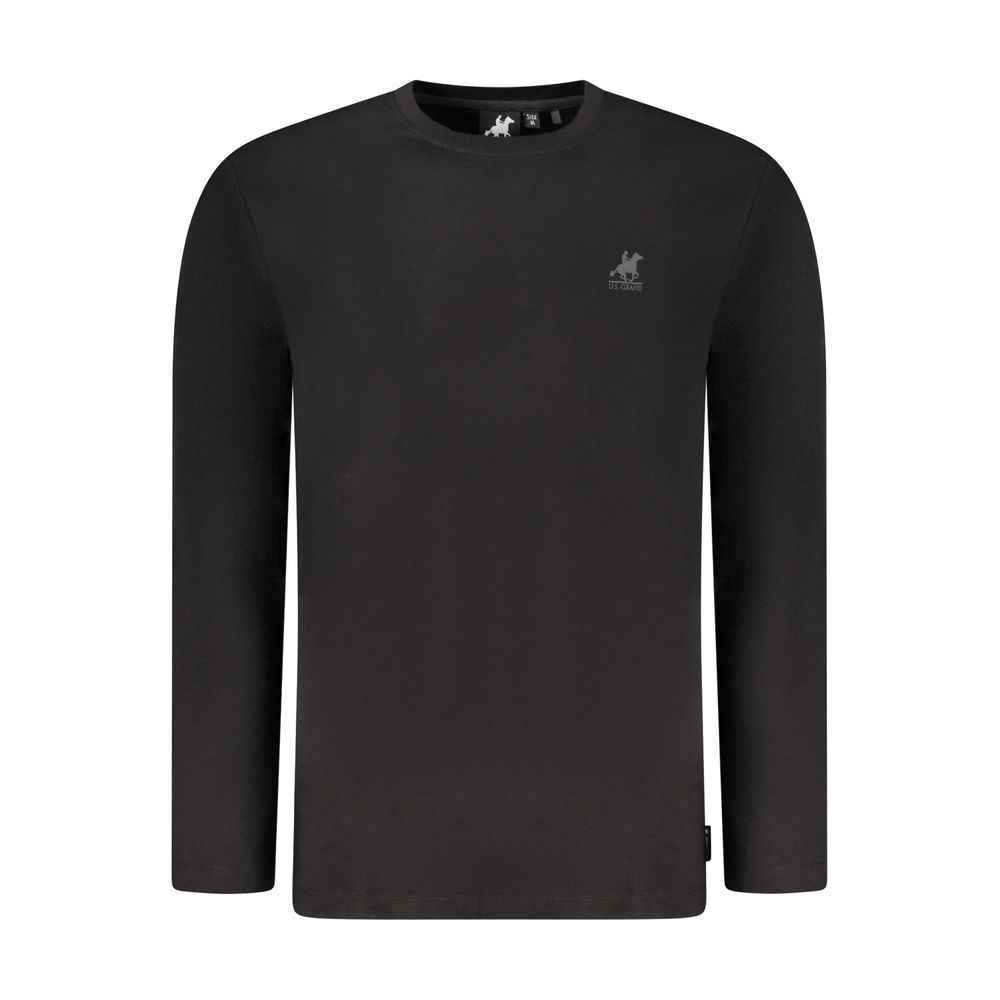 Black Cotton Men's T-Shirt