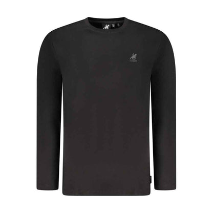 Black Cotton Men's T-Shirt
