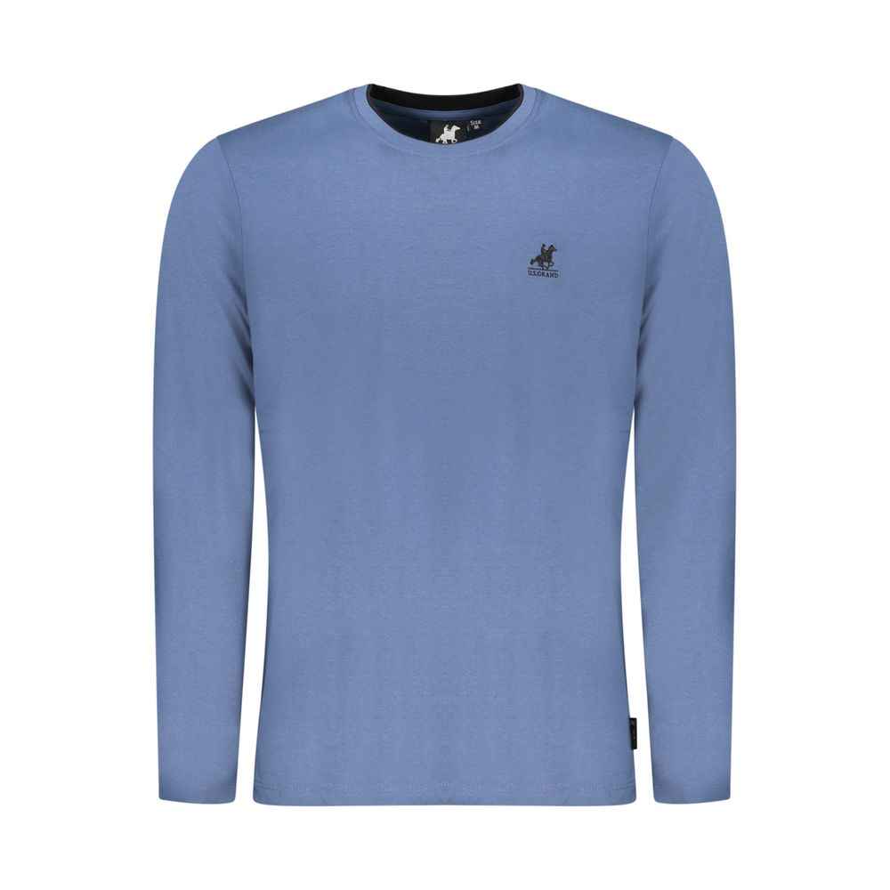 Blu Cotton Men T-Shirt